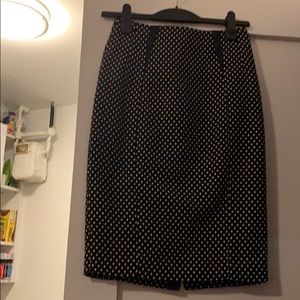 Pencil skirt polka dots